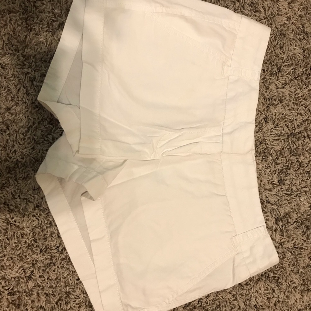 White j. Crew shorts